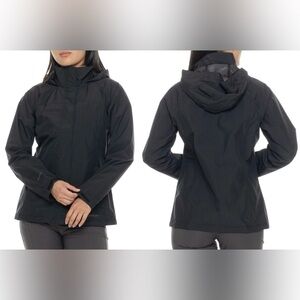 Eddie Bauer Women's Rainfoil Packable Jacket, Black, XL Tall